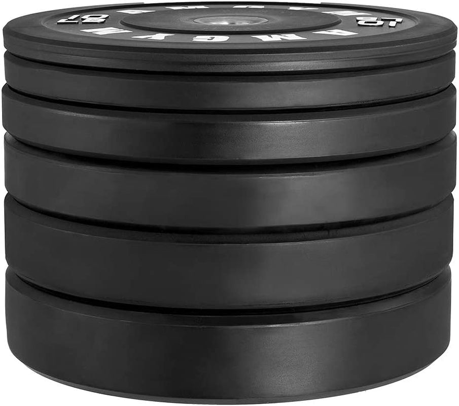 LB Bumper Plates Olympic Weight Plates, Bumper Weight Plates, Steel Insert, Strength Training